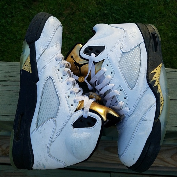 Nike Air Jordan 5 Retro 'Olympic' - Picture 3 of 8